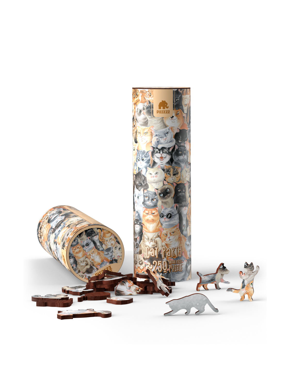 Tube Puzzle - Cat, Tube Puzzle for Kids & Adults