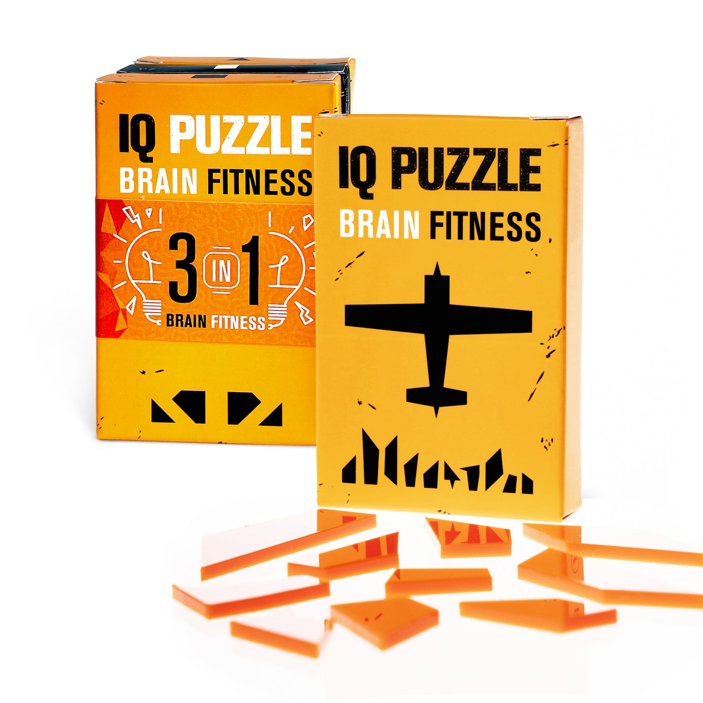 IQ Puzzle Set of 3 Transportation (Plane, Ship & Truck Puzzle) - IQ Puzzle for Kids & Adults