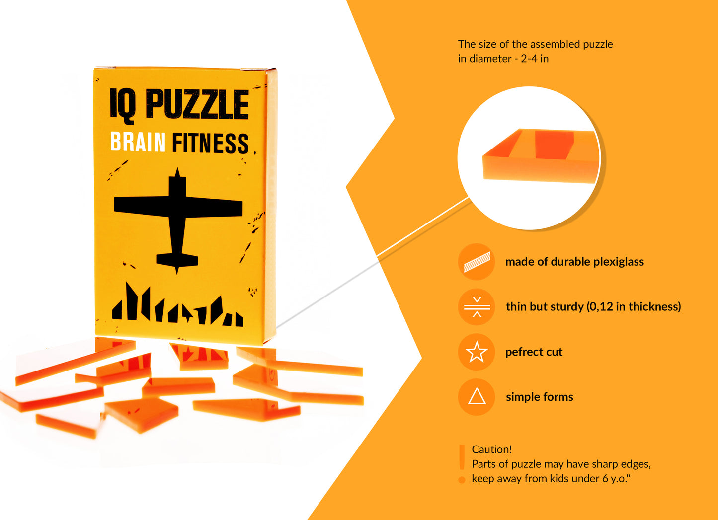IQ Puzzle Set of 3 Transportation (Plane, Ship & Truck Puzzle) - IQ Puzzle for Kids & Adults