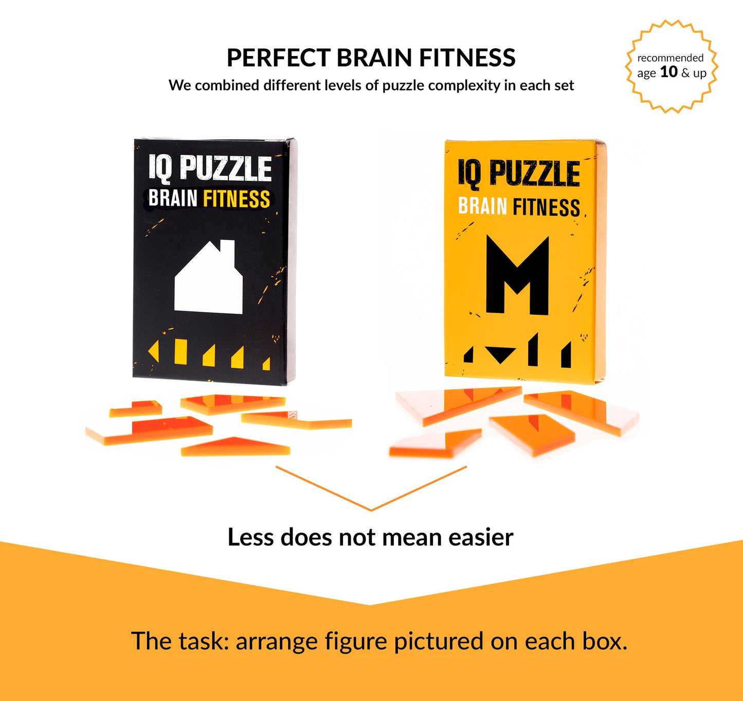 IQ Puzzle – House Edition, Brain Fitness for Kids & Adults, Size (3,5x2,5x0.5 in)