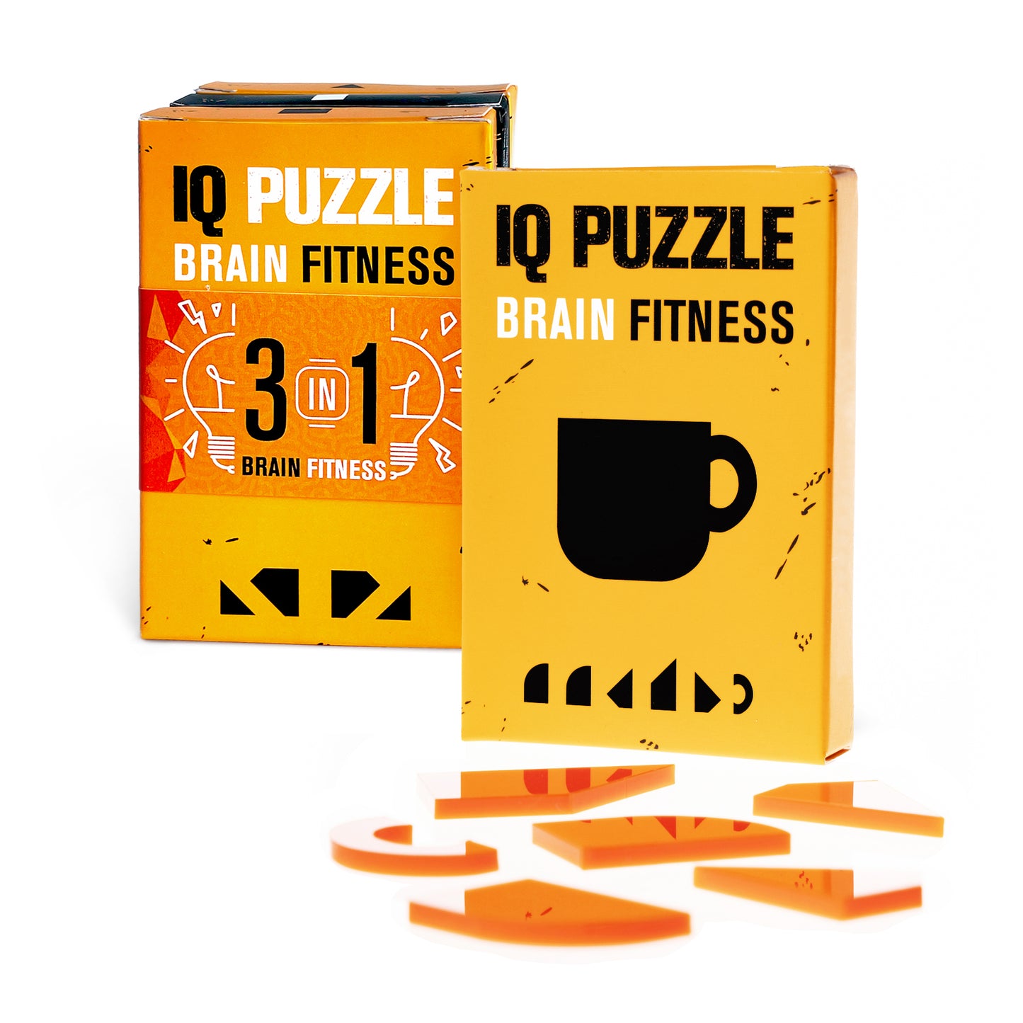IQ Puzzle Set of 3 - Romantic (Heart, Circle, & Mug)