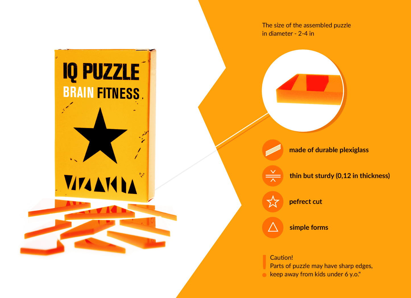 IQ Puzzle Set of 3 - Entrepreneurship (Dollar, Star, & Rocket)