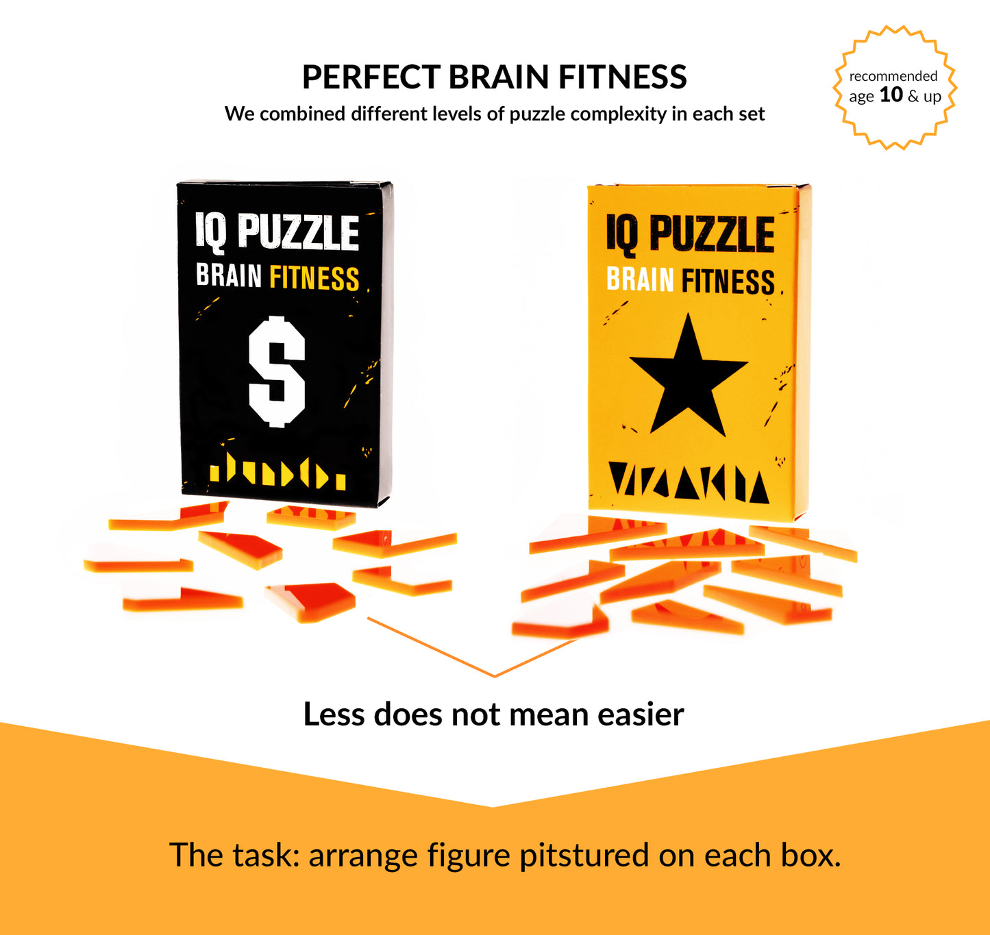 IQ Puzzle Set of 3 - Entrepreneurship (Dollar, Star, & Rocket)