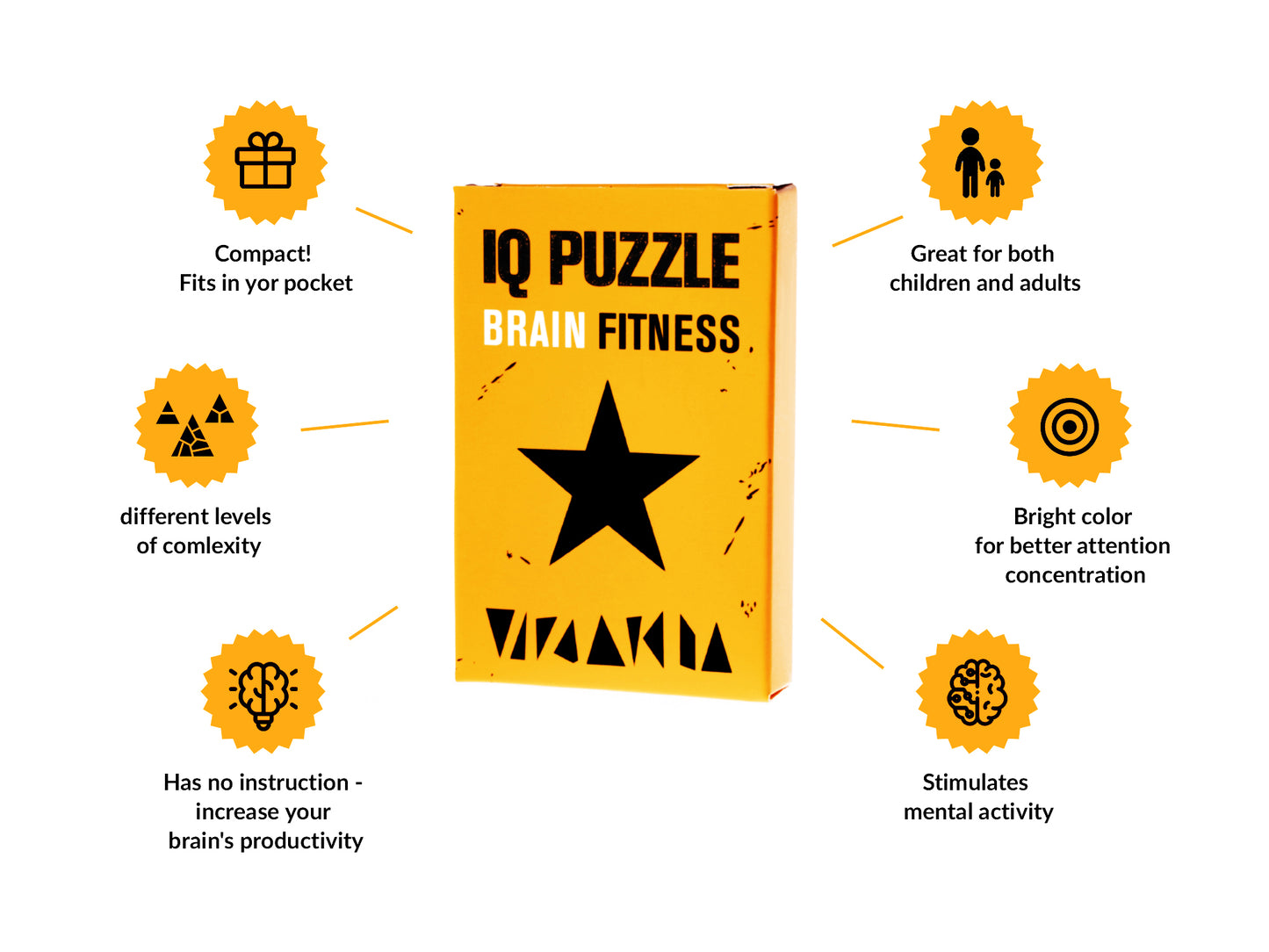 IQ Puzzle Set of 3 - Entrepreneurship (Dollar, Star, & Rocket)