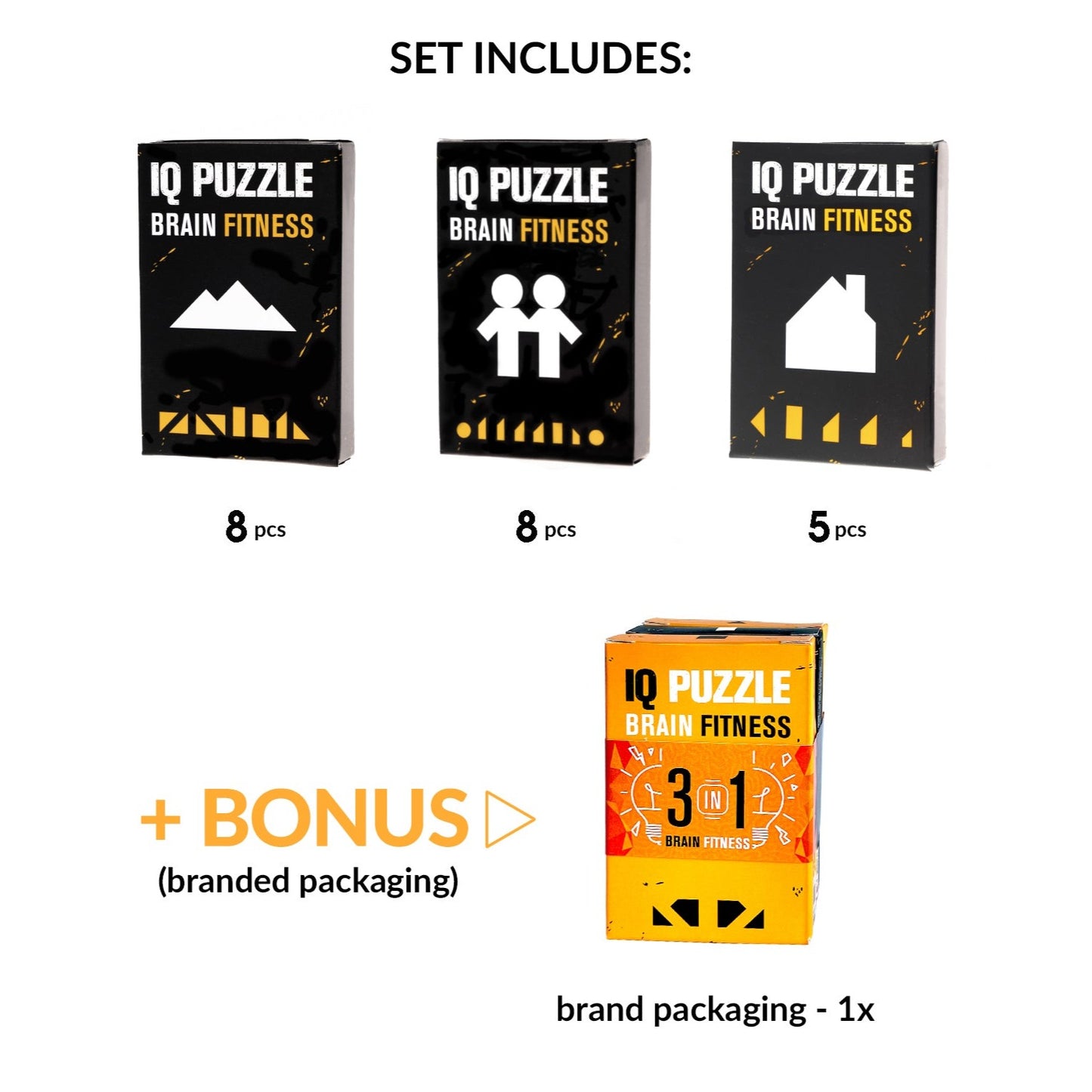 IQ Puzzle Set of 3 - Vaccation (Mountain, Mountain, & Home)