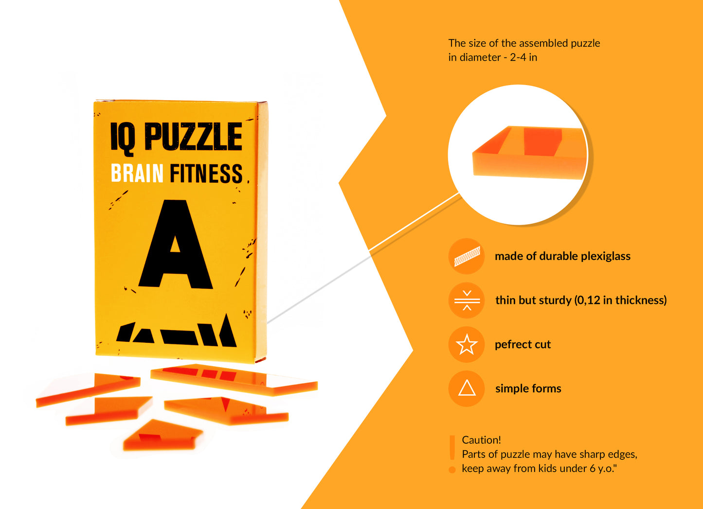 IQ Puzzle Set of 3 - Letters (Letter A, Letter T, & Letter M)