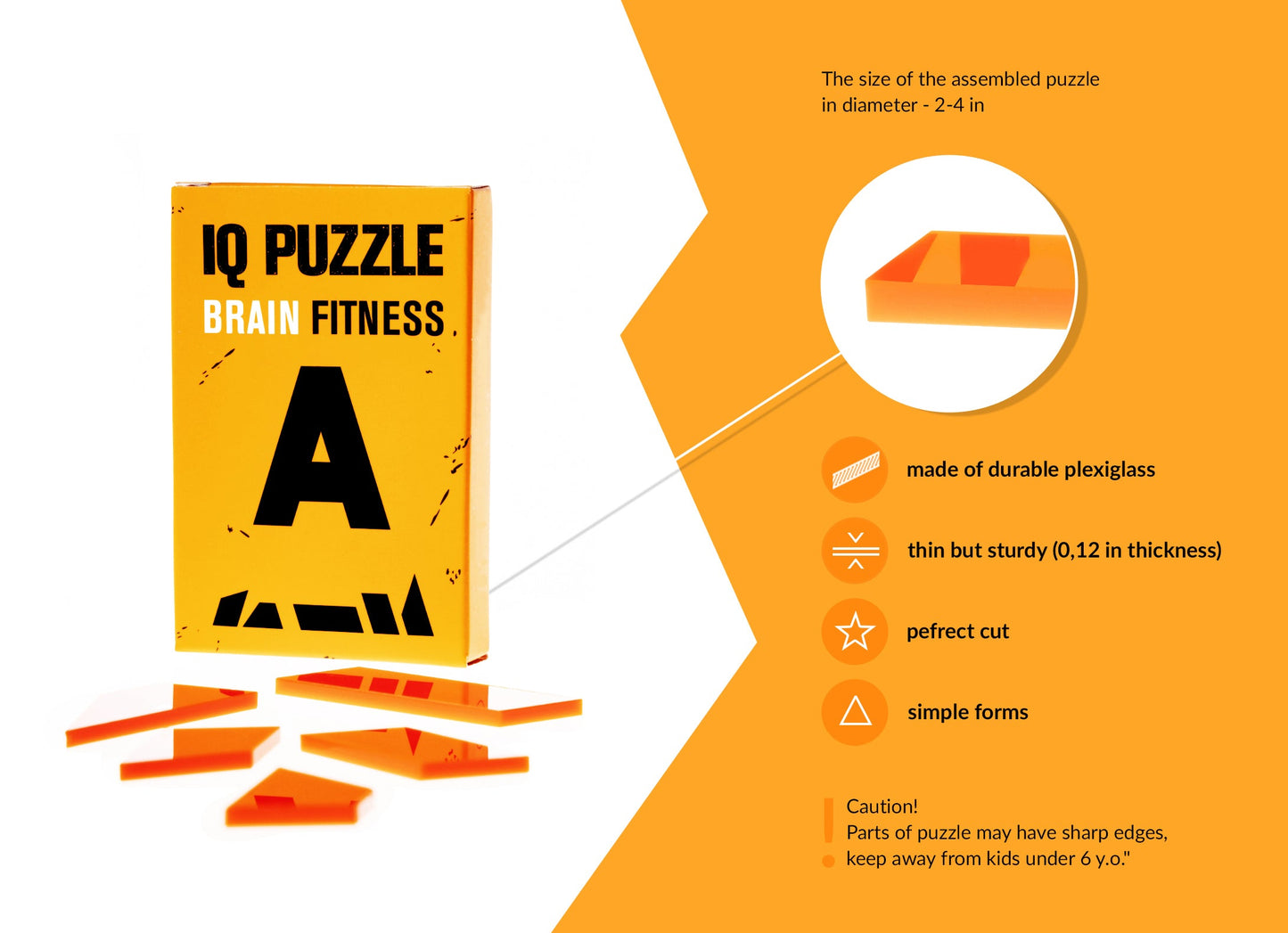 IQ Puzzle Set of 3 - Letters (Letter A, Letter T, & Letter M)
