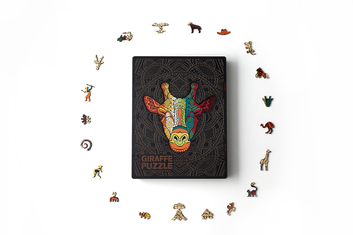 Wooden Giraffe Puzzle, Giraffe Jigsaw Piecezz Puzzle, Large Size, 250 Pieces (10*13*2 in) or (25*33*5 cm)