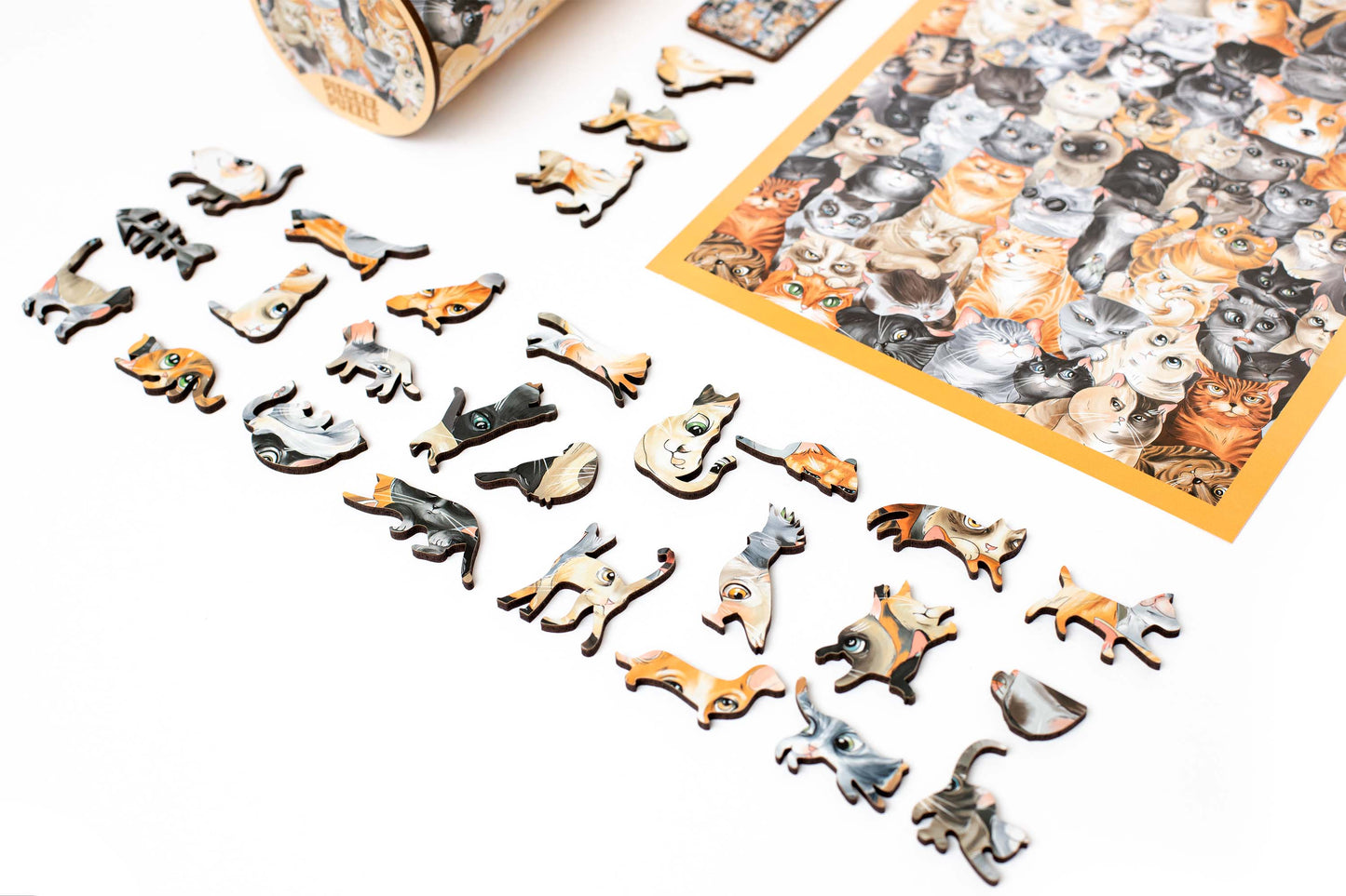 Tube Puzzle - Cat, Tube Puzzle for Kids & Adults