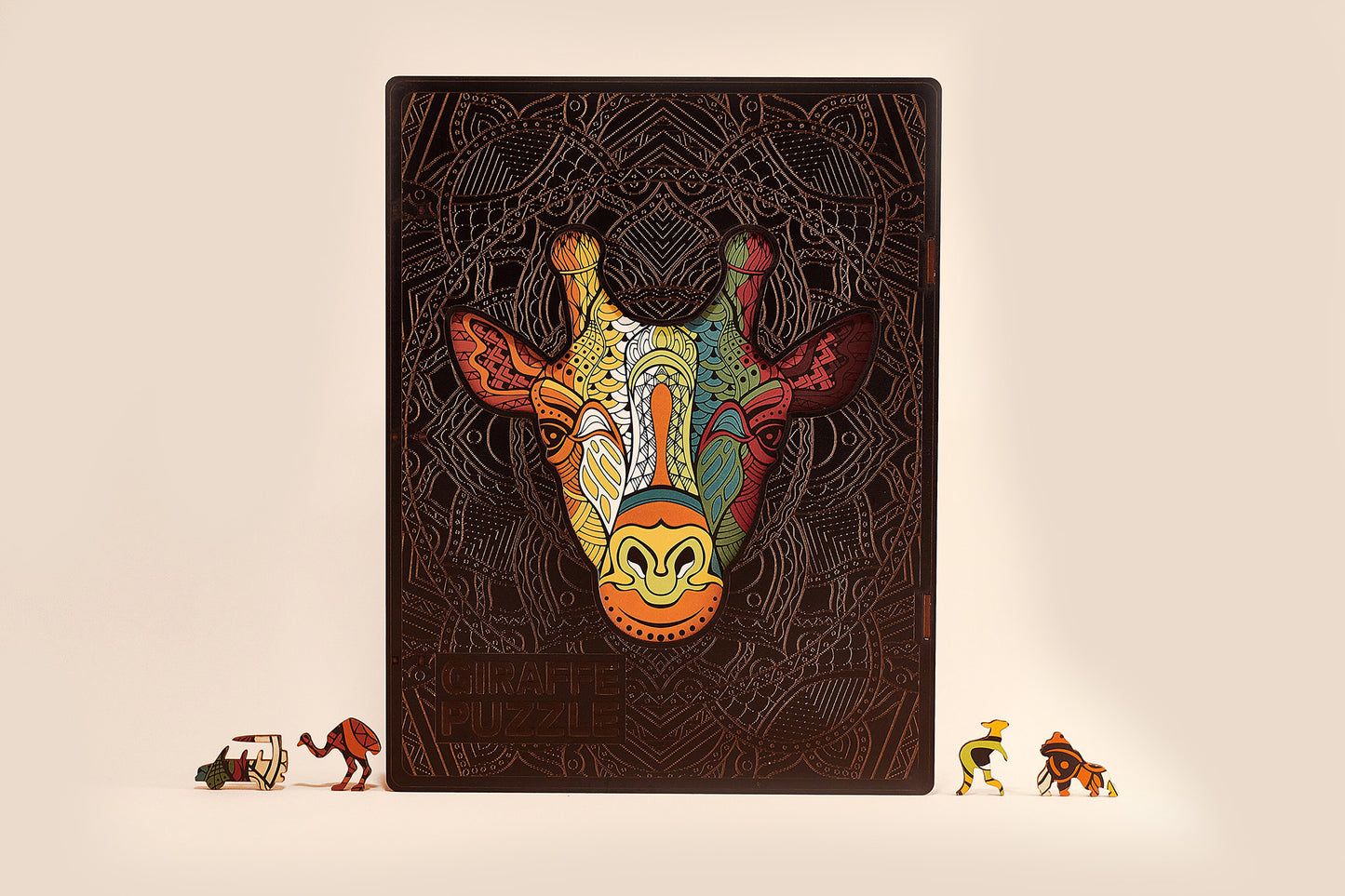 Wooden Giraffe Puzzle, Giraffe Jigsaw Piecezz Puzzle, Large Size, 250 Pieces (10*13*2 in) or (25*33*5 cm)