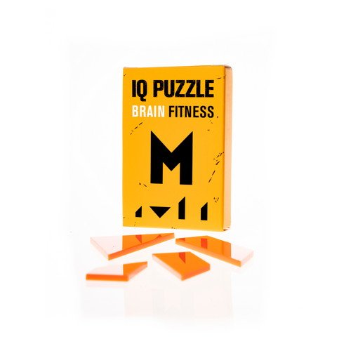 "Letter M" IQ Puzzle, Alphabet Puzzle Series for Kids, Size (9x6x1.5 cm) or (3,5x2,5x0.5 in)