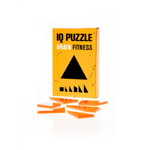 Triangle IQ Puzzle, Brain Test Puzzle, Unique IQ Puzzle for Kids & Adults, Size (9x6x1.5 cm) or (3,5x2,5x0.5 in)