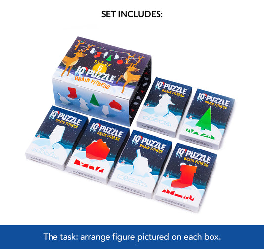 IQ Puzzles Christmas Set 1 - Christmas Theme Brain Fitness Puzzle