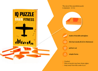 IQ Puzzle Set of 3 Transportation  (Plane, Ship & Truck Puzzle) - IQ Puzzle for Kids & Adults