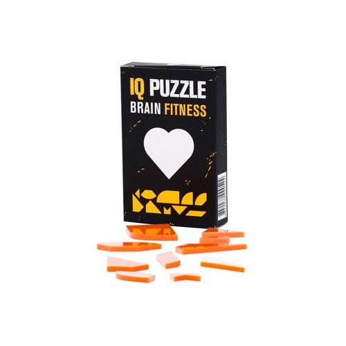 IQ Puzzle: Heart Edition, Brain Development for KIds & Adults, Size (9x6x1.5 cm) or (3,5x2,5x0.5 in)