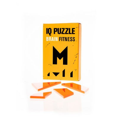 "Letter M" IQ Puzzle, Alphabet Puzzle Series for Kids, Size (9x6x1.5 cm) or (3,5x2,5x0.5 in)